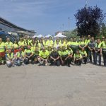 Equipo de Grupo Sureste Seguridad junto a profesionales de seguridad, personal ferroviario, Guardia Urbana, Protección Civil y Mossos d’Esquadra en el dispositivo especial de Montmeló durante el Gran Premio de Fórmula 1 2025.